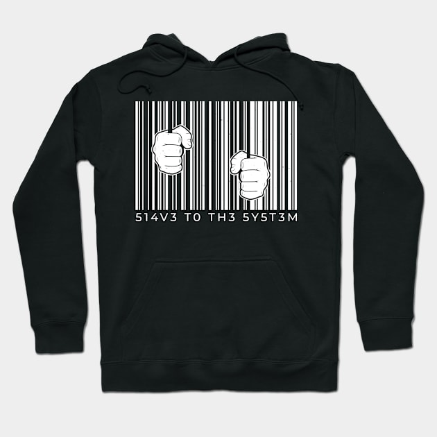 Barcode prison bars | grid Hoodie by LR_Collections